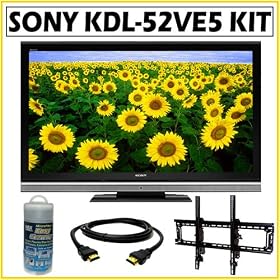 Sony Bravia� KDL-52VE5 52-inch 1080P 120HZ LCD TV + Wall Mount Accessory Kit