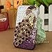 3D Bling Crystal iPhone Case for AT&T Verizon Sprint Apple iPhone 4/4S Purple Peacock