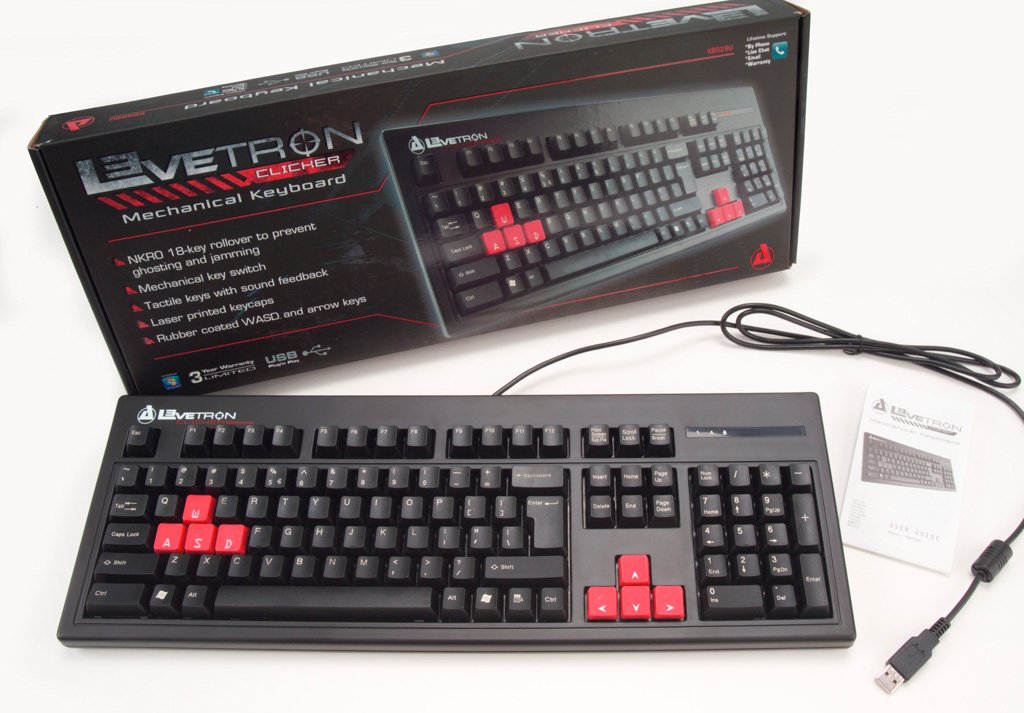 Amazon.com: Azio Levetron Clicker Mechanical Keyboard (KB528U ...