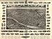 Aero view of New-Brunswick, New Jersey, 1910., large historic panoramic map reprint measured in inches 47x36