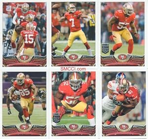 San Francisco 49ers 2013 Topps NFL Football 18 Card Team Set Colin Kaepernick Frank Gore Anquan Boldin and More