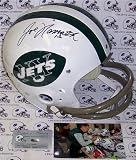 Joe Namath Autographed/Hand Signed New York Jets Throwback Full Size Helmet