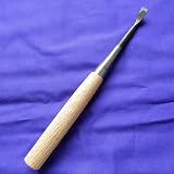 安来鋼白紙付白樫柄彫刻小道具のみ #14 平曲7.5mm