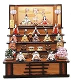 ひな人形 木目込 大里彩 作 十五人飾り 4fk8406 段飾り 雛人形