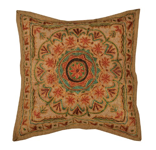 Imagen 2 de Cojín Hecho a mano con tamaño pesado el trabajo de bordado 16 x 16 pulgadas Juego de 5 piezas