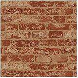 Wall In A Box BZ9206 Stuccoed Wallpaper, Rust Red, Barn Red, Ivory, Beige Wine Red