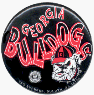 Georgia Bulldogs NCAA College Button Pin