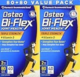 UPC 030768512972 product image for Osteo Bi-flex Joint Care Triple Strength with Vitamin D, Twin Pack,80+80 | upcitemdb.com