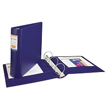 Avery Heavy-Duty Binder, 3 Inch Round Ring, Blue, 1 Binder (6635)