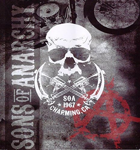 Sons Of Anarchy Charming,CA 1967 Blanket- SOA Merchandise is Perfect for Home Decor, Gifts, Accessories, Memorabilia, Collectables-This is a Soft, Plush, Thick, Queen/Full Size Mink Blanket-THIS IS NOT A CHEAPLY MADE FLEECE THROW-Life Time Guarantee