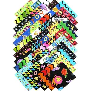 Benartex-BABY-GENUIS-GROWS-UP-5-Charm-Pack-Quilting-Fabric-Squares