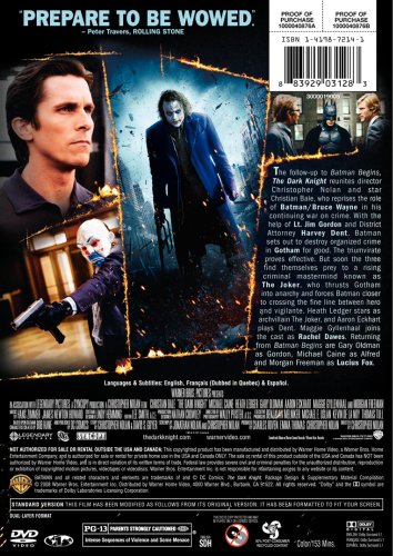 The Dark Knight (Full-Screen Single-Disc Edition) image