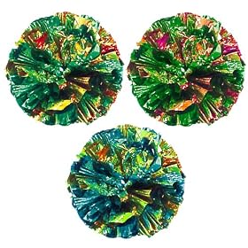 61mH5MdzZQL. SL500 AA280  Pet Supply Imports   Crinkle Ball 1 1/2 Inch Cat Toy