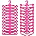E-TING 50 PCS Pink Plastic Little Hangers for Girl Doll Dress Clothes Gown Doll Clothes Accessories