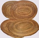 Java Rattan set of 4 oval Placemats