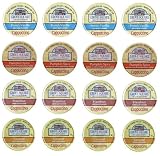 16 Keurig K-cup Cappuccino Celebration! Yummy Cappuccinos by Grove Square - Pumpkin, Caramel, French Vanilla and Hazelnut. Try them ALL!