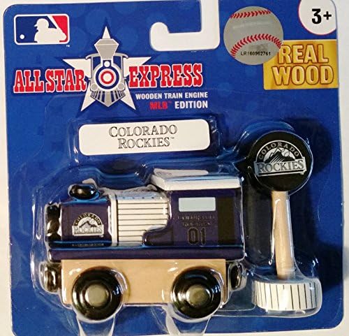 Colorado Rockies Wooden Train Engine Mlb Brio & Thomas Compatible New 10129