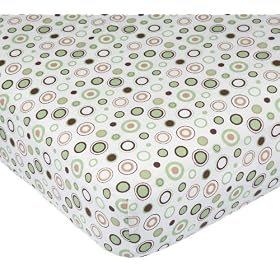 Carters Easy Fit Printed Crib Fitted Sheet, Ecru/BrownCarters Easy Fit Printed Crib Fitted Sheet