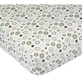 Carters Easy Fit Printed Crib Fitted Sheet, Ecru... by carter's