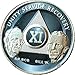 11 Year AA Founders Medallion Titanium Nickel Plated Anniversary Chip