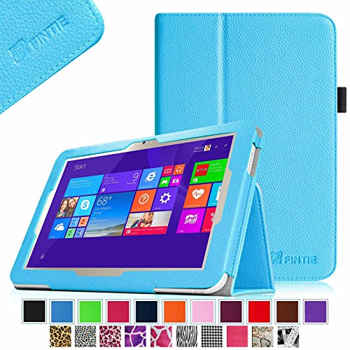 Fintie Toshiba Encore 2 WT10 Folio Case - Premium Leather Stand Cover with Stylus Holder For Toshiba Encore 2 WT10-A32 / A64 10.0-Inch Windows 8.1 Tablet - Blue