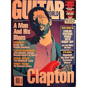 Eric Clapton Guitar World Magazine December 1994 by Guitar World