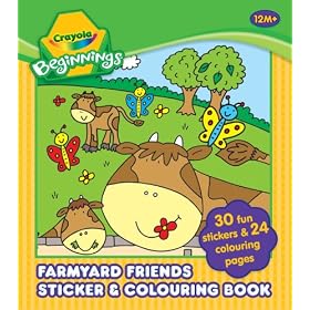 Crayola Beginnings Farmyard Friends Sticker & Colouring Book