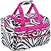 World Traveler Pink Trim Zebra Duffle Bag 13-inch