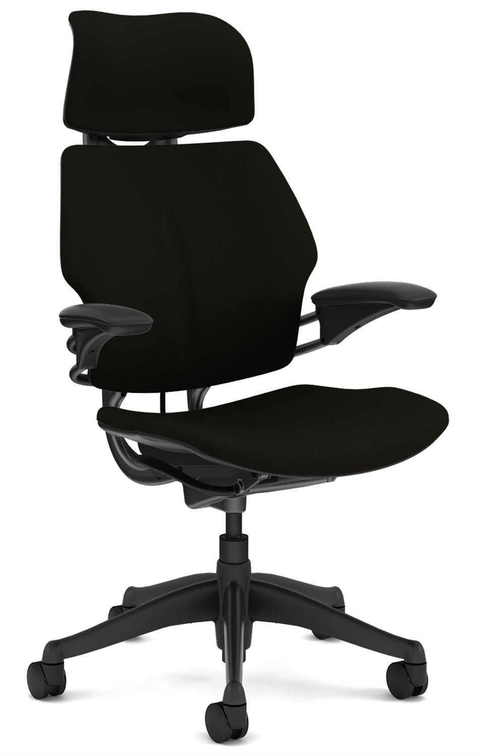 Freedom Chair by Humanscale Headrest Standard Duron Arms Graphite Frame