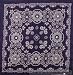 Oversized Big Navy Blue Paisley Bandana