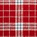 Amazon Basics Yarn-Dyed Lightweight Flannel Sheet Set - Queen, Bordeaux Plaid