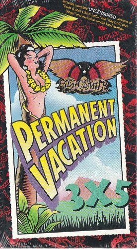 Aerosmith VHS Permanent Vacation 3X5 Rare VHS Factory Sealed Approx 26 minutes