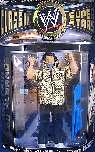 WWE Action Figure-CAPTAIN LOU ALBANO - CLASSIC SUPERSTARS 12 WWE TOY WRESTLING ACTION FIGURE-Wrestling WWE Action Figure