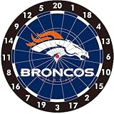 NFL Denver Broncos 12-Inch Paper Dart Board With Darts