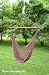 Deluxe Large Dark Brown Rope Hammock Swing Chair Extra Soft Poly Rope