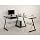 Walker Edison 3-Piece Contemporary Desk, Black