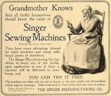 1897 Ad Grandmother Singer Sewing Machine Rocking Chair - Original Print Ad  for Sale