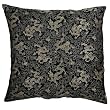 Decorative Handmade Black & Gold Cushion Cover / Pillow Sham - Chinese Dragon & Flowers Design