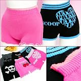 マシュマロパンツ<br>毛糸 パンツ スカルブラック チャコールグレー ストロベリーピンク ブラック ハートピンク ブラック