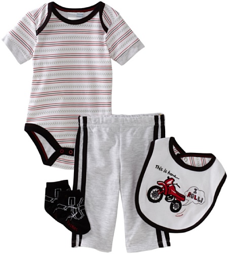 Click To Vitamins Baby-boys Newborn This is How I Roll 4 Piece Creeper Pant Set Details... Vitamins Baby-boys Newborn This is How I Roll 4 Piece Creeper Pant Set