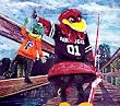 South Carolina Painting - Cockys Fair Catch