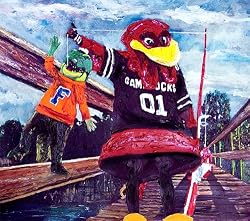 South Carolina Painting - Cockys Fair Catch
