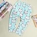 CANIS Baby Boys Girls Cartoon Print Harem PP Leggings Pants (90(1-2T), Blue fox)