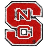 North Carolina State Wolfpack Red Embroidered Stick-On Team Logo Patch