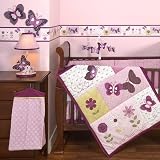 Lambs & Ivy Bedtime Provence 4pc Crib Set - Lavender