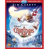 Disney's A Christmas Carol (Four-Disc Combo: Blu-ray 3D / Blu-ray / DVD / Digital Copy) ~ Jim Carrey