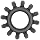 Martin Spur Gear, 14.5° Pressure Angle, High Carbon Steel, Inch, 4 Pitch