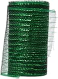 Floracraft Mesh Metallic Ribbon, 6" by 10 yd, Hunter Green