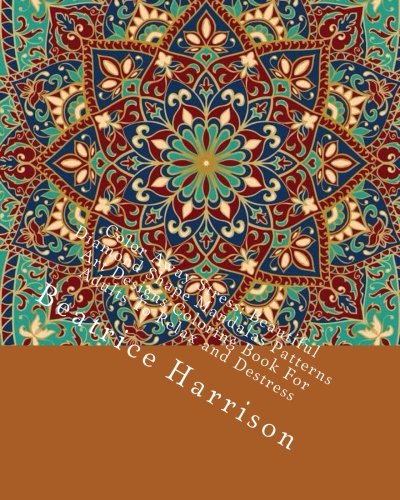 Color Away Stress: Beautiful Diamond Shape Mandalas Patterns Art Designs Coloring Book For Adults To Relax and Destress (Adult Coloring Books)