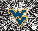 West Virginia Mountaineers Shattered Mini-Cutz Window Decal